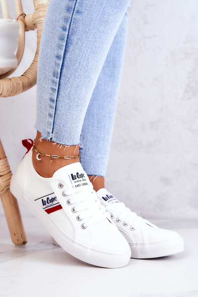 Tenisówki Trampki Białe Lee Cooper LCW-22-31-0830L