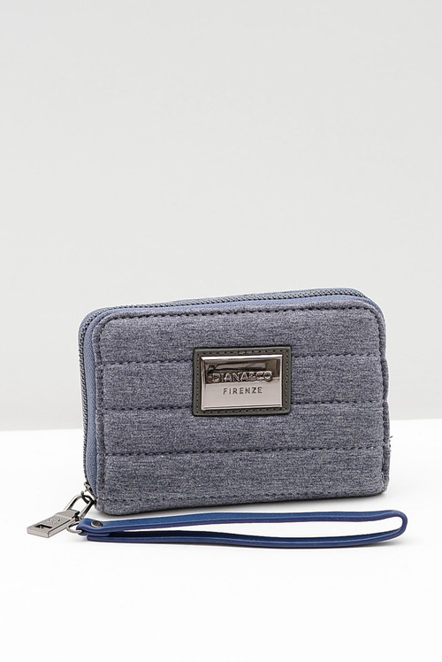 Mały Szary Damski Portfel Jeans DIANA&CO