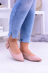 Women's Pink Howl Pointed Ballerinas