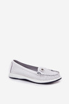 Ladies Leather Moccasins S.Barski LR51-673 White