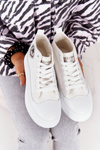 Women's High Sneakers On A Platform White Nice Girl