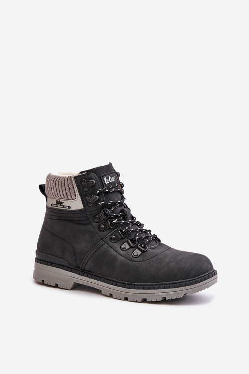 Warm Ladies Ankle Boots Lee Cooper Black LCJ-24-03-3043