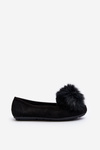Women's Moccasins with Fleece Black Novas