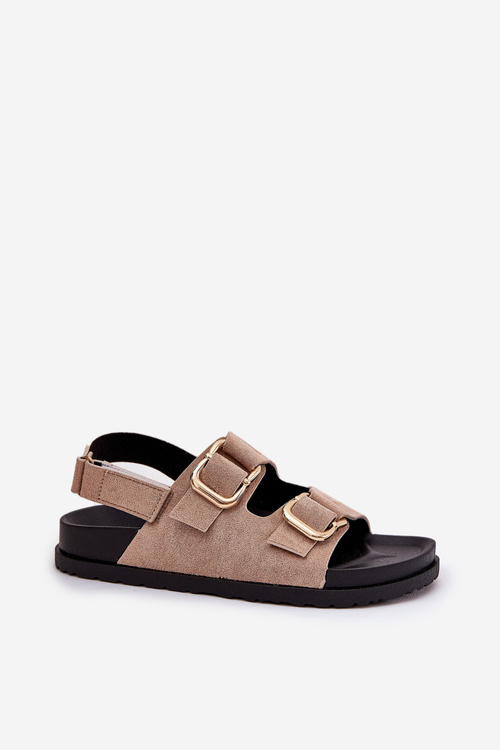 Women's Sandals With Buckles Beige Seladith