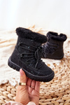 Fleece-lined Snow boots Black Stars
