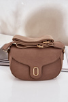 Messenger Bag Made Of Eco Leather Dark Beige Samriddhi