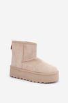 Women's Platform Snow Boots Light Beige Leanara
