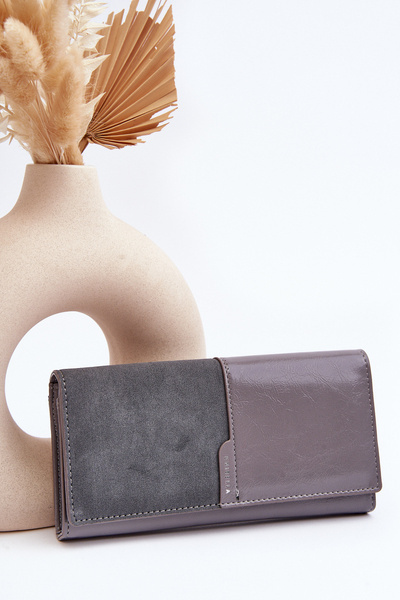 Women's Wallet with Magnetic Closure Grey Harmale
