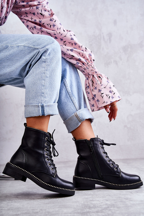 Women's Boots With Studs Black Rostill