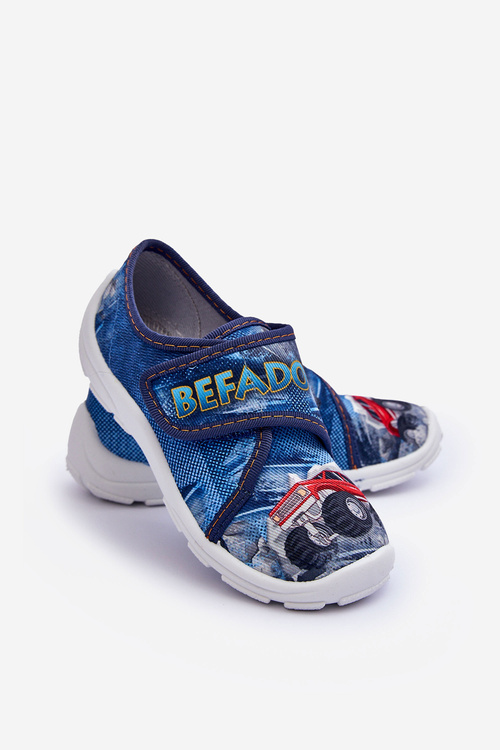 Papcie Chłopięce Niebieskie Befado 974Y507