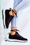 Women's Suede Sports Shoes Black Nayla