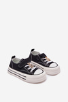 Girls Sneakers With Gold Clip Bear Black Solena