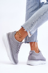 Women's Lace-up Sports Shoes Gray Lavarone