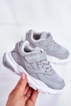 Sportowe Buty Dziecięce Młodzieżowe Szare ABCKIDS B933204077