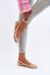 Women's Rubber Ballerina Flats Nude Salam