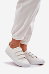 Youth Low Velcro Sneakers White Dilan