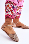 Elegant Women's Sandals Flat Rose Gold Sheia