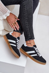 Damskie Niskie Sneakersy Czarne Ennorwen