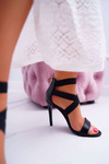 Women's Stiletto Sandals with Erasers Black Huge