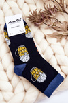 Men's Funny Socks Unmatched Beer And Pretzels navy blue