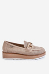 Women's Loafers On The Platform Beige Danny