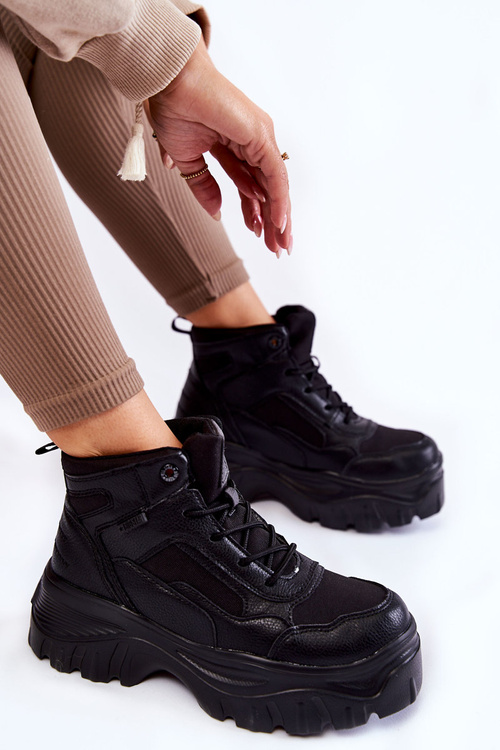 Fashionable Boots Memory Foam Big Star KK274371 Black