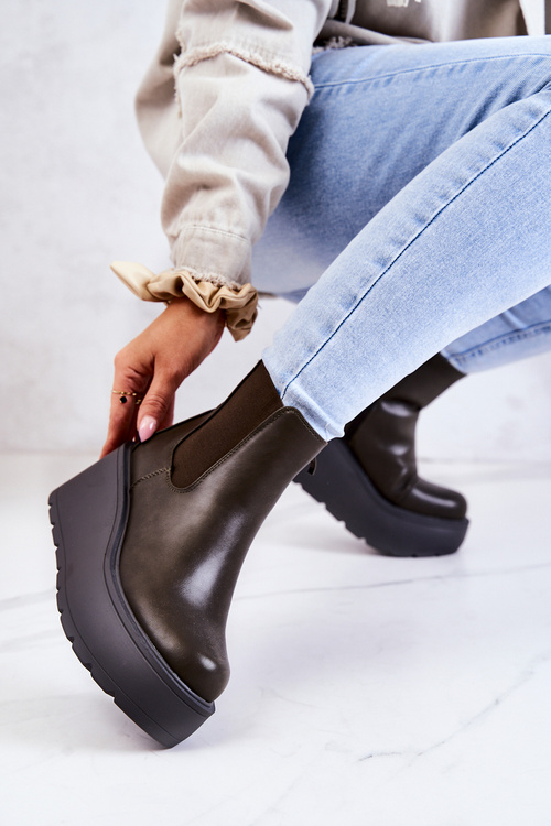 Insulated Boots Dark Green Montiano