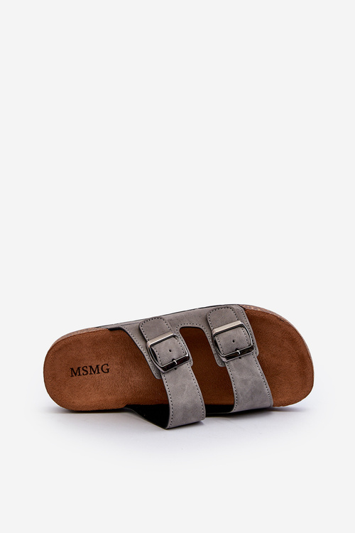Men's Flip-flops with Cork Sole Grey Rosawia