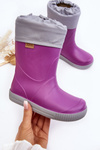 Children's Wellies With Lining Snow Wave Gokids 981 Purple