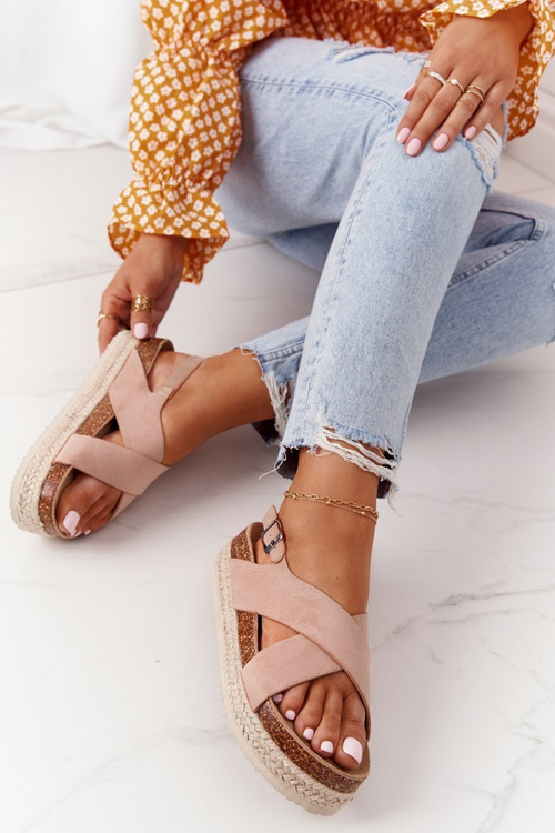 Sandals On The Cork Platform Big Star FF274A130 Beige