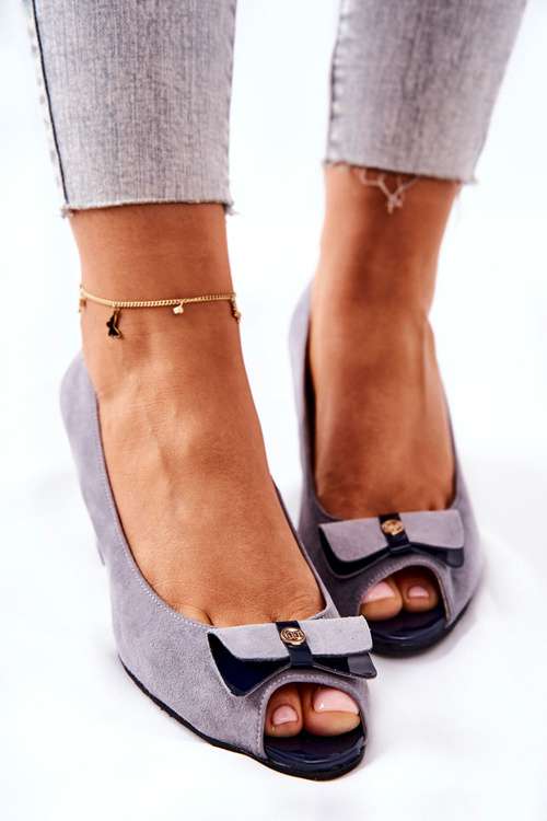 Classic Monnari pumps with heels 0500-M12 Grey