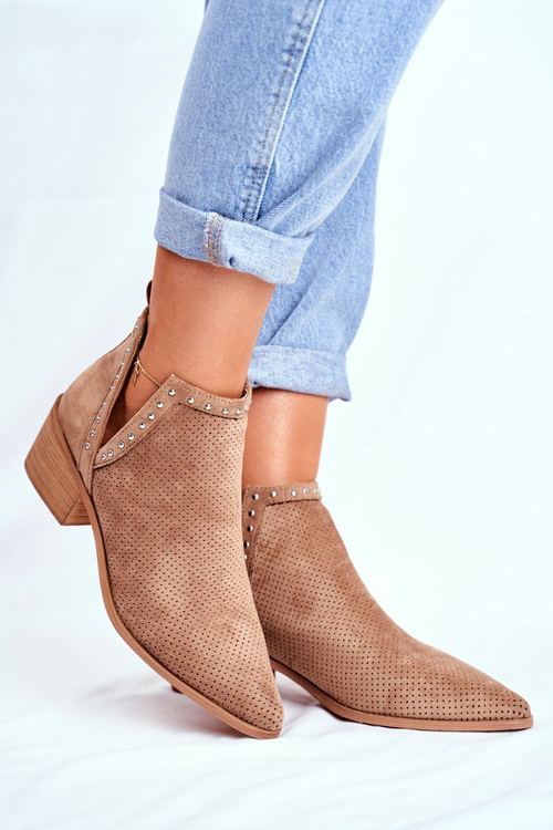 Women’s Boots On High Heel Beige Margate