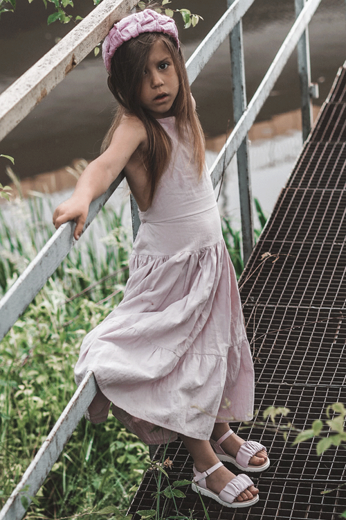 Children's Velcro Sandals Purple Aimy