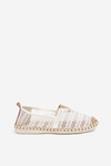 Lace Women's Espadrilles With Mesh White Faylira