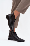 Women's ankle boots with delicate heels black Elvienne