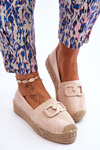 Women's Classic Platform Espadrilles Beige Maurine
