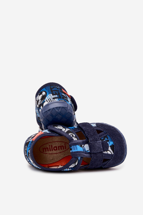 Slippers Milami Children's With Velcro In Balls Navy Blue Reathiana