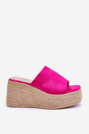 Women's Wedge And Platform Slippers Fuchsia Ysabel