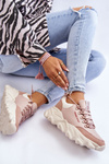 Sneakersy Damskie Platforma Nude Cross Jeans KK2R4072C