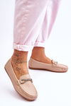 Women's Slip-On Loafers With Glitter Embellishment Beige This Moment