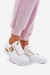 Women's Platform Sneakers With Decorative Detail White Annisae