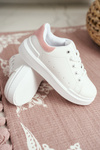 Children's Sports Shoes Sneakers White Pink Bilbo