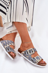 Women's Sandals With Buckles And Glitter Beige S.Barski RB51-006