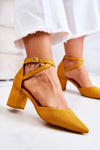 Women's Stiletto pumps Yellow Cosmo