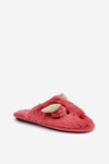 Christmas Slippers With Reindeer Motif Coral Asielle