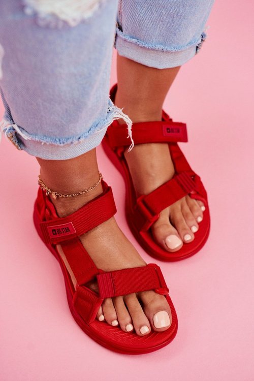 Women's Sandals Big Star Red FF274A602