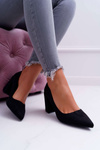 Women's Stiletto pumps Suede Black Neshka