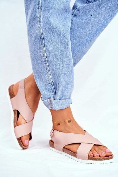 Women's Sandals Big Star Flat Powder Pink FF274624