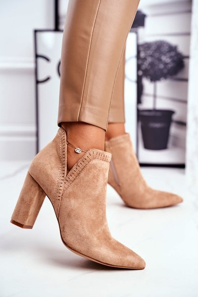 Women’s Boots On High Hee Trimmed Khaki Bimmer