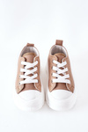 Children's Sneakers On A Platform Beige Travel Time
